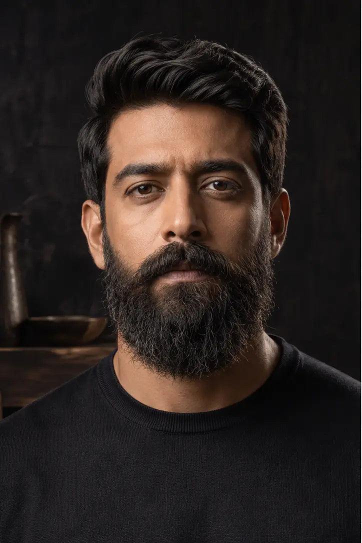Dark Oud grooming concept before