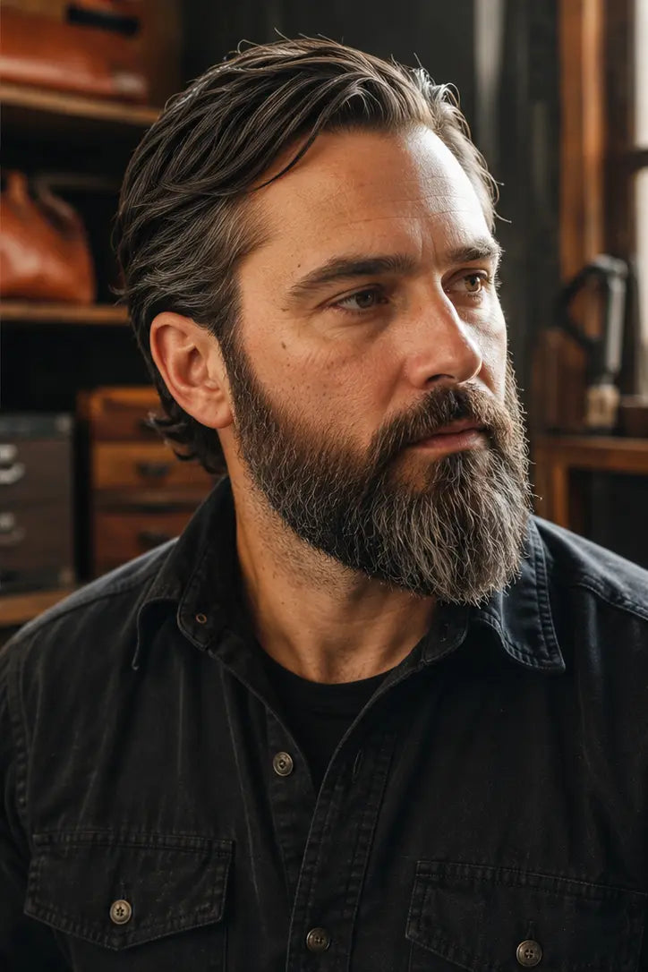 Smoked Leather grooming concept after